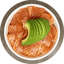 Chirashi salmon avocat