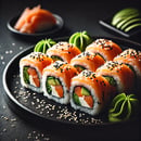 California saumon fromage avocat x6
