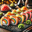 Rainbow roll rain classic 6 pièces