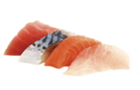 Sashimi assortis 12 pièces (3 saumons, 3 thons, 3 maquereaux)
