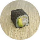 Maki avocat crevette