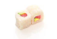 Maki neige avocat thon sans algue 6 pièces