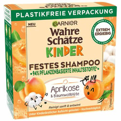 Garnier - shampoing solide abricot & fleur de coton pour enfants -