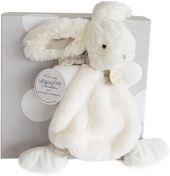 Doudou lapin bonbon taupe 26 cm