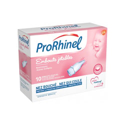 Prorhinel 10 embouts jetables souples pour mouche bébé