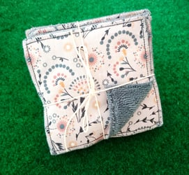 Lot de 6 lingettes réutilisables