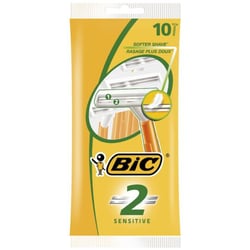 Lot de 10 rasoirs bic sensitive softer shave rasage plus doux