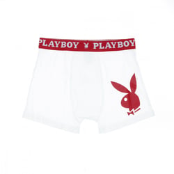 Boxer blanc/rouge homme playboy miller