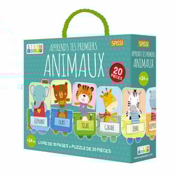 Puzzle & livre, apprends tes premiers animaux