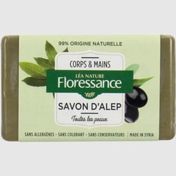 Floressance par nature savon d'alep - pour corps et mains - 100 g