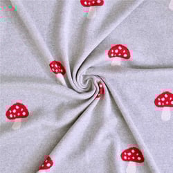 Couverture en coton bio, champi