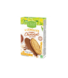 P'tit dej 4 céréales nappés chocolat au lait - 150g