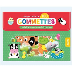 Ma pochette de 100 gommettes animaux de la ferme