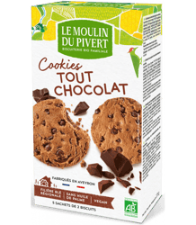 Cookies tout chocolat bio et équitable